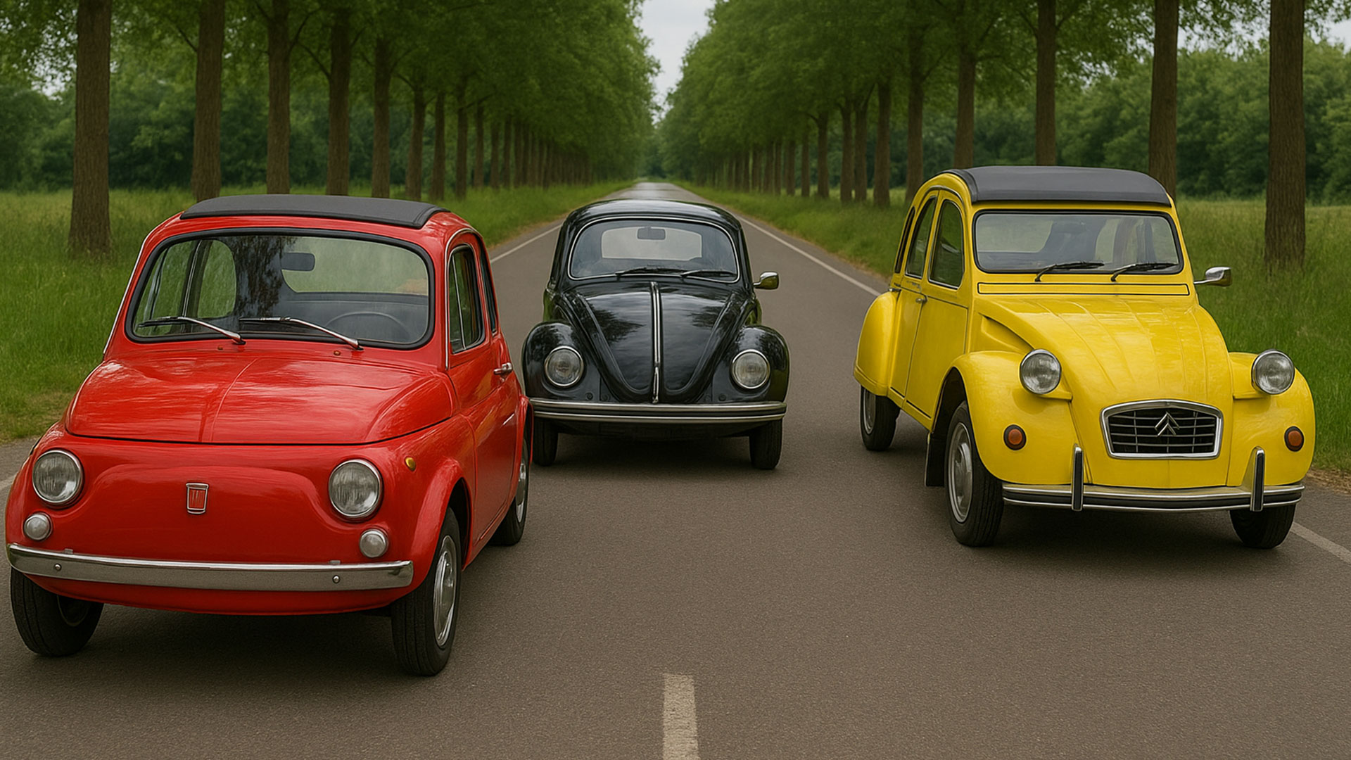 A 20. század népautó-triója: Citroën 2CV, Fiat 500 és VW Bogár